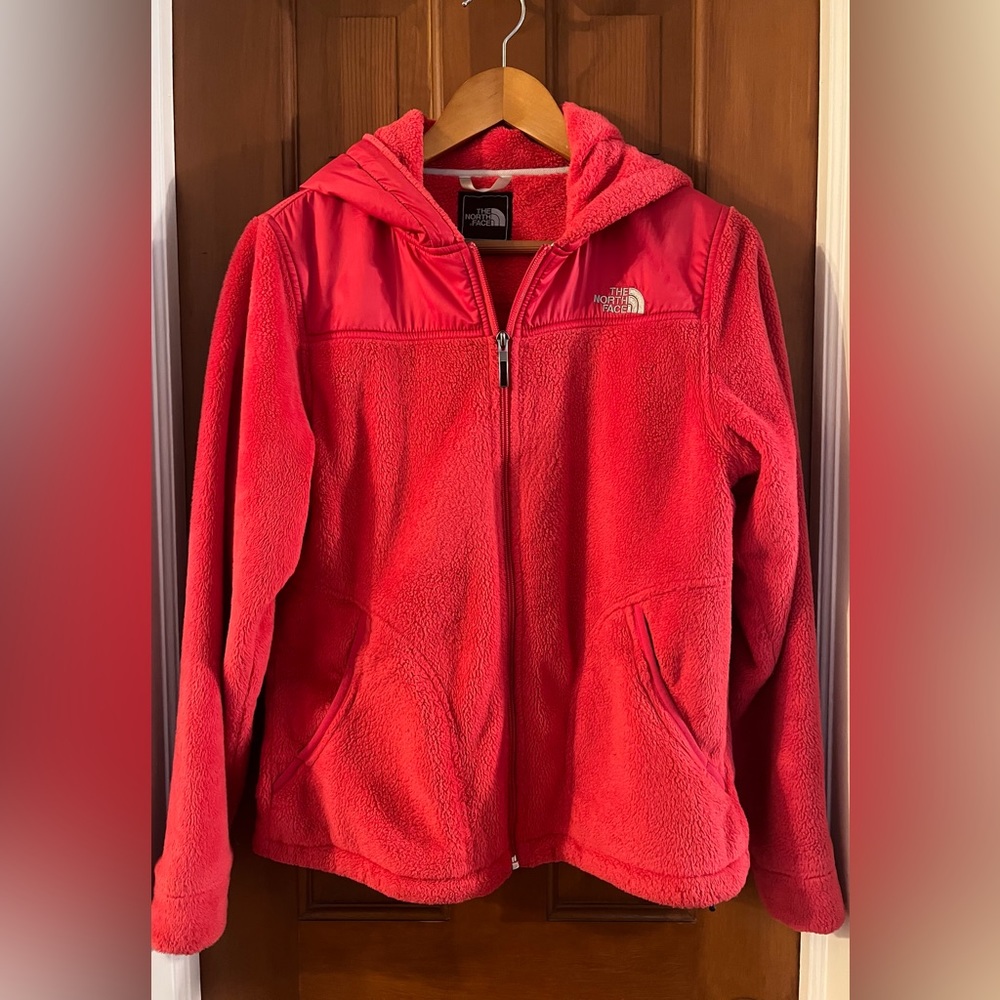The North Face Womens Oso Hoodie Fleece Jacket-Juicy Red
